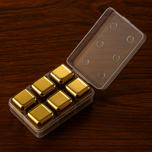 Reusable Whiskey Stones- Golden