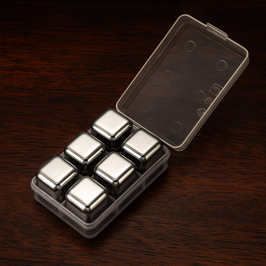 Reusable Whiskey Stones- Silver